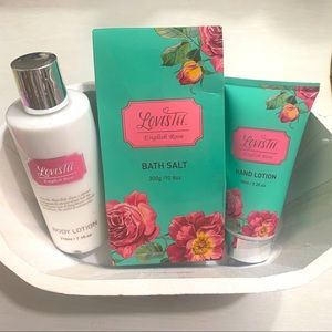 Lovestee English Rose Bath Set of 3